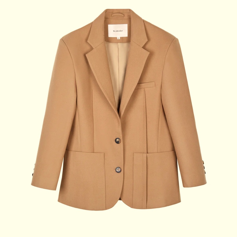 Relaxed fit soft blazer